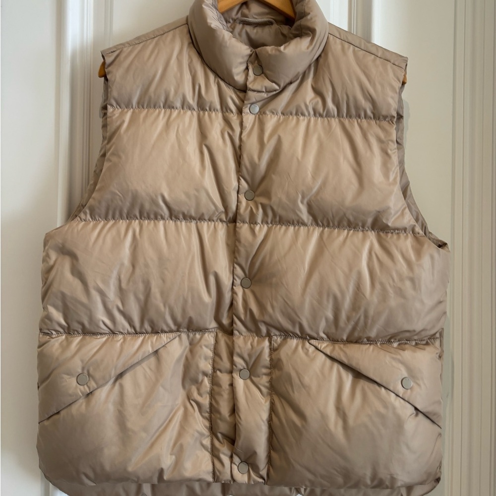 TNA Light Brown Puffer Vest
